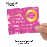 Personalised Christmas Scratch Reveal Card For Her Surprise