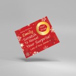 Personalised Christmas Scratch Reveal Card Christmas Surprise