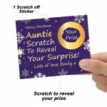 Personalised Auntie Christmas Scratch Reveal Card Surprise Aunt