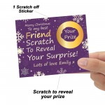 Personalised Best Friend Christmas Scratch Reveal Card Surprise
