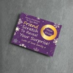 Personalised Best Friend Christmas Scratch Reveal Card Surprise