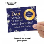 Personalised Dad Christmas Scratch Reveal Card Surprise Gifts