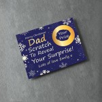 Personalised Dad Christmas Scratch Reveal Card Surprise Gifts