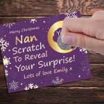 Personalised Nan Christmas Scratch Reveal Card Surprise Gifts