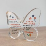 Friendship Gift Acrylic Butterfly Plaque Friendship Gift for Her