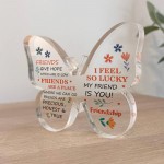 Friendship Gift Acrylic Butterfly Plaque Friendship Gift for Her