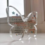 Friendship Gift Acrylic Butterfly Plaque Friendship Gift for Her