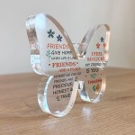 Friendship Gift Acrylic Butterfly Plaque Friendship Gift for Her