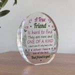 Friendship Gift Acrylic Plaque TRUE FRIEND GIFT Friendship Gifts