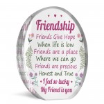 Lucky My Friend Is You Thank You Gift For Her Friendship Sign