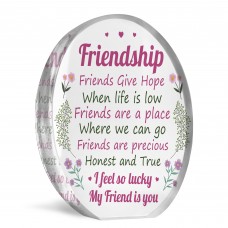Lucky My Friend Is You Thank You Gift For Her Friendship Sign