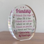 Lucky My Friend Is You Thank You Gift For Her Friendship Sign