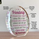 Lucky My Friend Is You Thank You Gift For Her Friendship Sign
