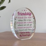 Lucky My Friend Is You Thank You Gift For Her Friendship Sign