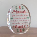 Friendship Plaque, Gift For Best Friend Birthday Christmas