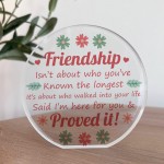 Friendship Plaque, Gift For Best Friend Birthday Christmas