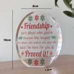 Friendship Plaque, Gift For Best Friend Birthday Christmas