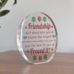 Friendship Plaque, Gift For Best Friend Birthday Christmas