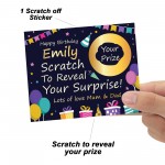 Personalised Birthday Scratch Reveal Card, Gift Reveal Card