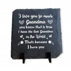 I Love You So Much Grandma Gift For Birthday Slate Sign