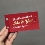 Book About Me and You Anniversary Valentines Gift For Couples