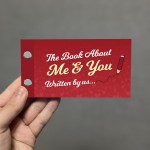 Book About Me and You Anniversary Valentines Gift For Couples