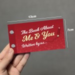 Book About Me and You Anniversary Valentines Gift For Couples