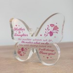 Mother and Daughter Butterfly Plaque Gift For Christmas Birthday