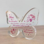 Nan and Granddaughter Butterfly Plaque Gift For Christmas