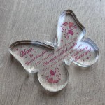 Nan and Granddaughter Butterfly Plaque Gift For Christmas