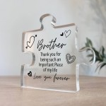 Special Brother Gift For Birthday Christmas Puzzle Piece