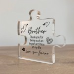 Special Brother Gift For Birthday Christmas Puzzle Piece