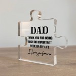 Special Dad Gift For Birthday Christmas Puzzle Piece Thank You
