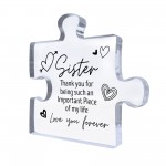 Special Sister Gift For Birthday Christmas Puzzle Piece