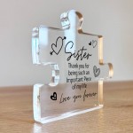 Special Sister Gift For Birthday Christmas Puzzle Piece