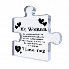 Gifts for Women I Love You Gifts for Her Acrylic Block Puzzle