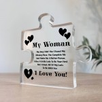 Gifts for Women I Love You Gifts for Her Acrylic Block Puzzle
