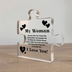 Gifts for Women I Love You Gifts for Her Acrylic Block Puzzle