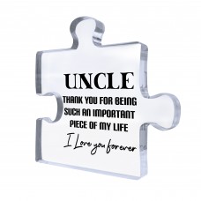 Gifts for Uncle Freestanding Plaque Puzzle Gift from Nephew