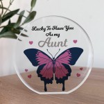 Thank You Gift For Aunt Birthday Christmas Acrylic Plaque Gift