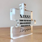 Thank You Gift For Sister Birthday Christmas Acrylic Plaque