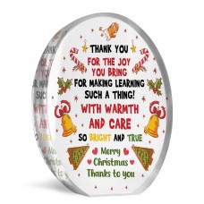 Christmas Gift For Teacher Acrylic Plaque Poem Assistant Gift