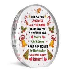 Christmas Gift For Teacher Acrylic Plaque Teaching Assistant