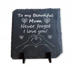Never Forget I Love You Mum Gift Slate Sign Mum Gift Birthday