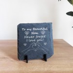 Never Forget I Love You Nan Gift Slate Sign Nan Gift Birthday