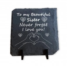 Never Forget I Love You Sister Gift Slate Sign Sister Gift