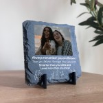 Braver Stronger More Beautiful Gift Personalised Slate Sign