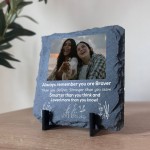Braver Stronger More Beautiful Gift Personalised Slate Sign