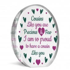 Gift For Cousin Birthday Christmas Acrylic Plaque Cousin Gifts