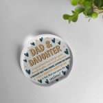 DAD AND DAUGHTER PLAQUE Gift For Dad Birthday Christmas